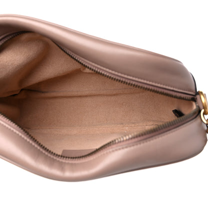 Gucci Calfskin Matelasse Small GG Marmont Chain Shoulder Bag Porcelain Rose 5 of 10