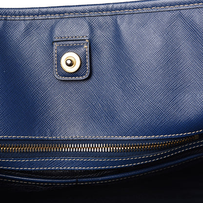 Prada Saffiano Lux Tote Bluette 15 of 20