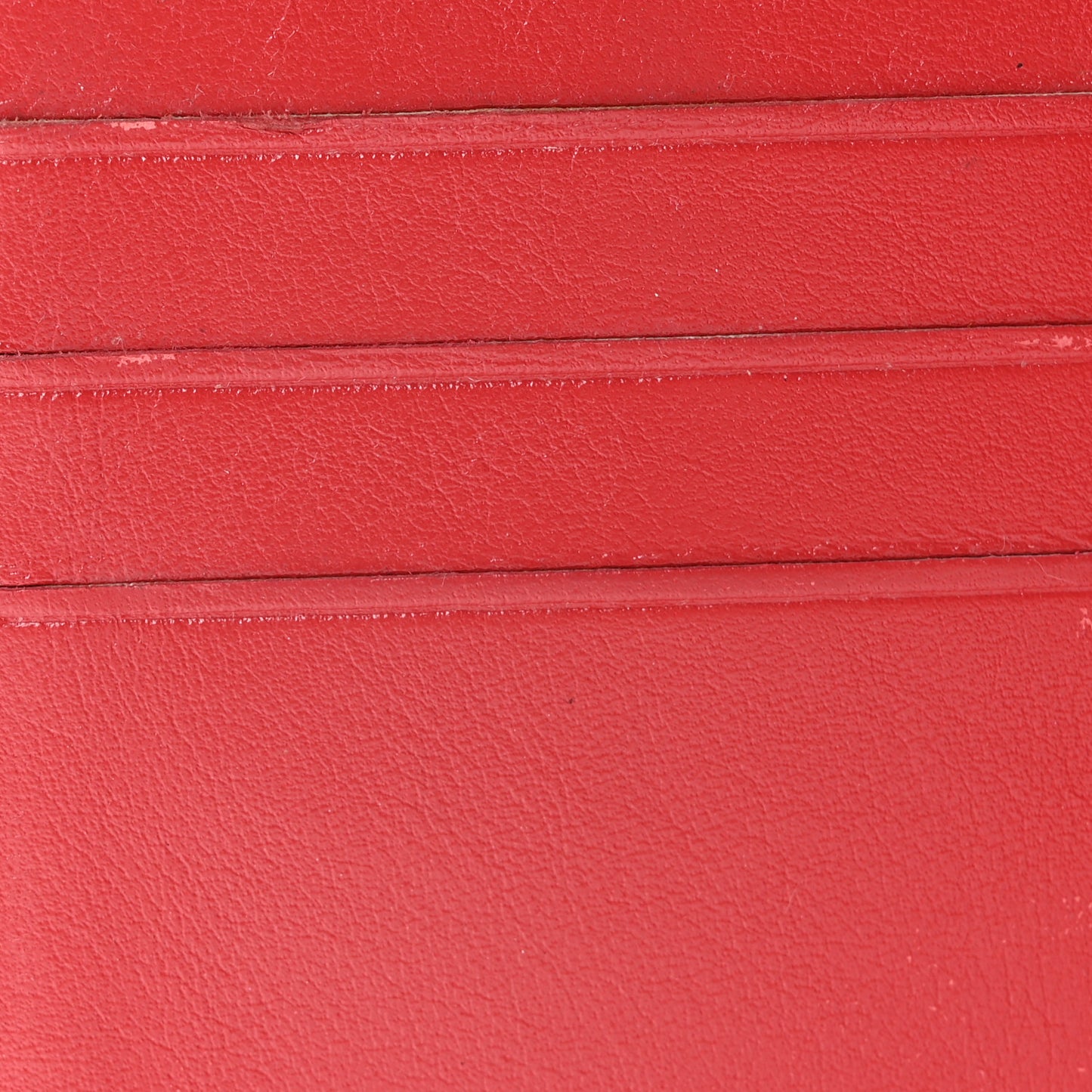 Patent Quilted Zip Pocket Wallet Coral