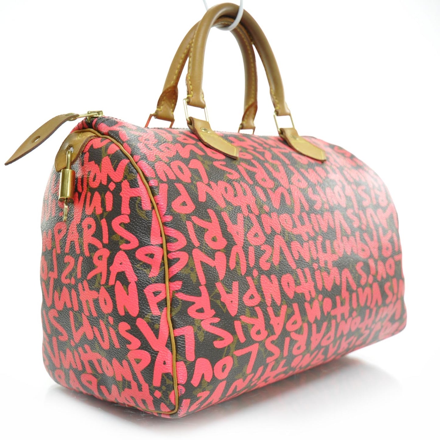 Monogram Graffiti Speedy 30 Fuchsia