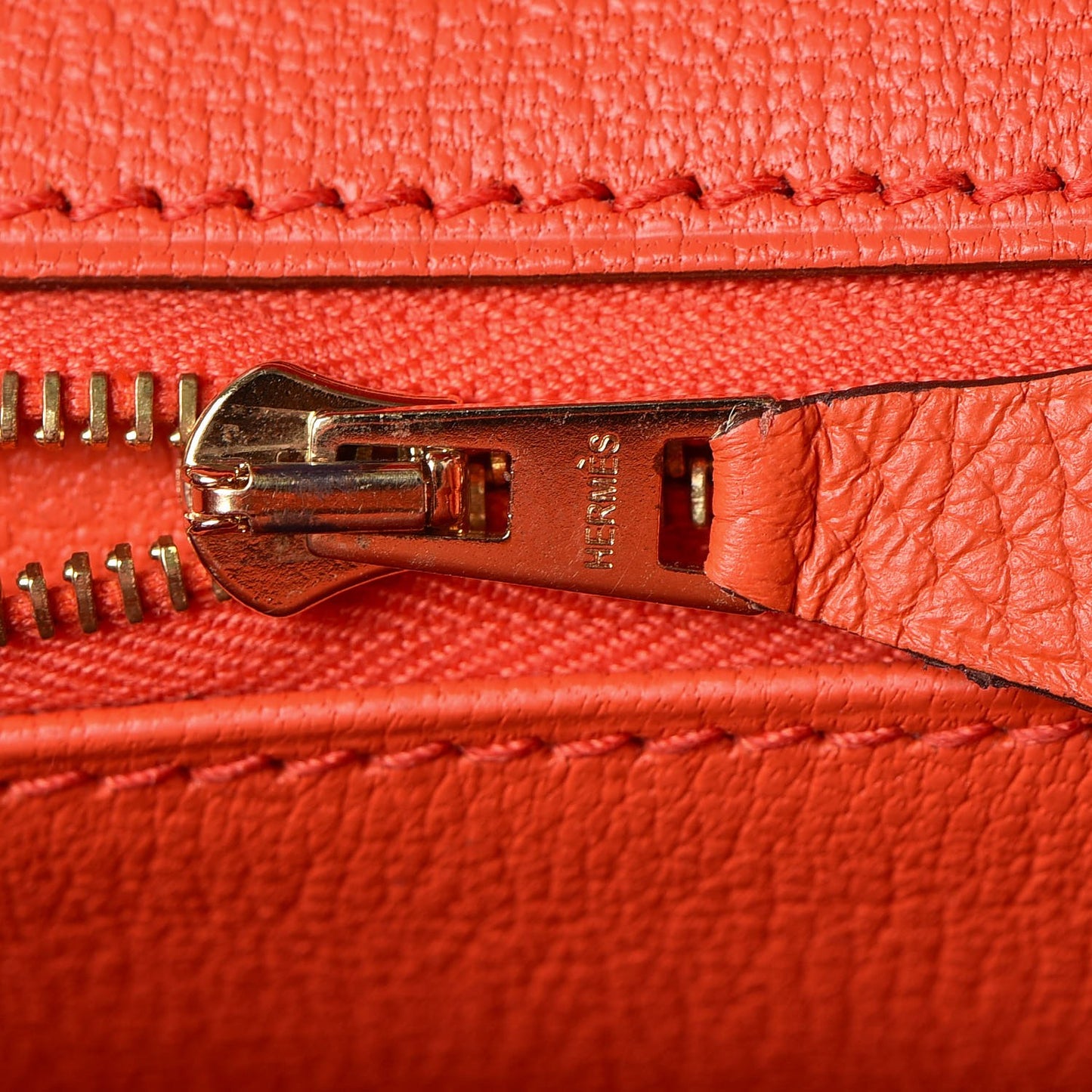 Togo Birkin 30 Orange Poppy