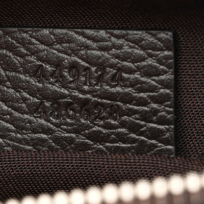 Gucci Monogram Dollar Calfskin Belt Bag Beige Ebony Testa di Moro Marrone Scuro 7 of 11