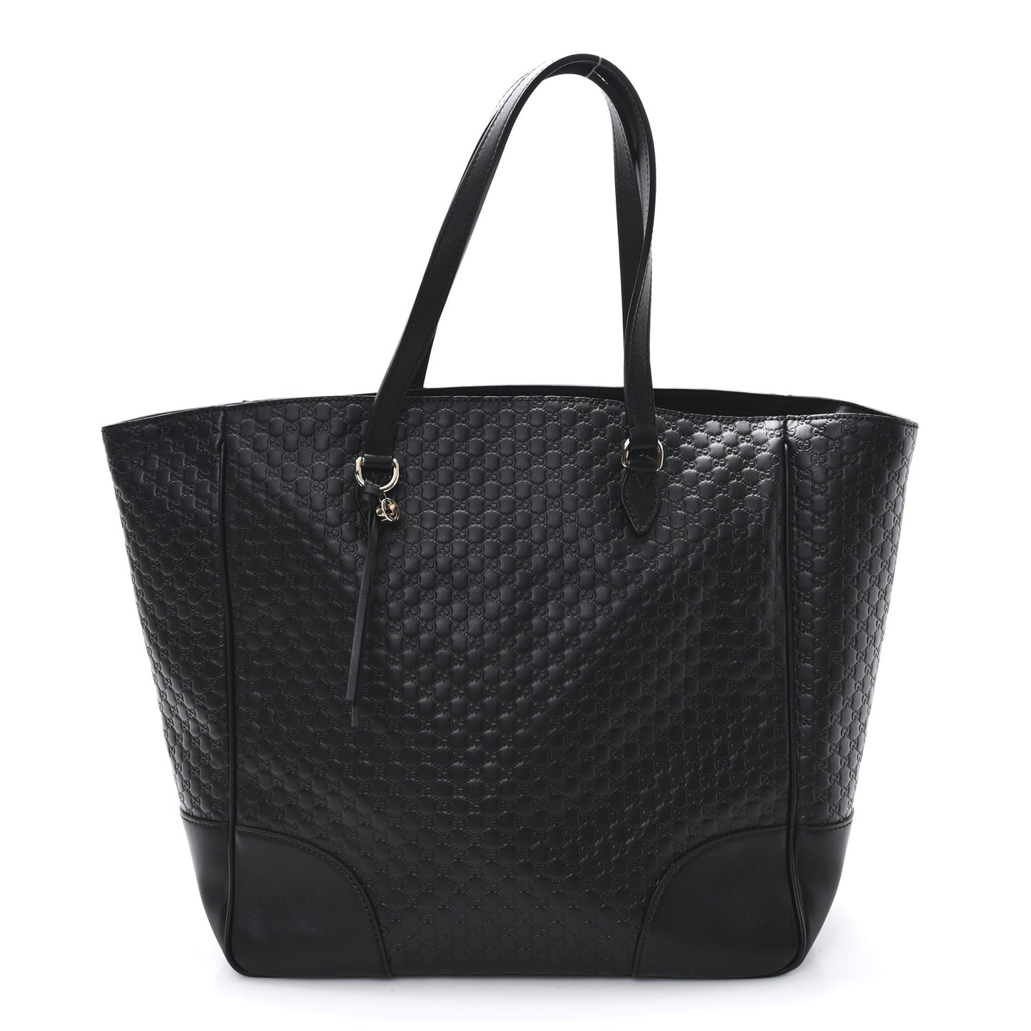 Microguccissima Bree Zippered Tote Black