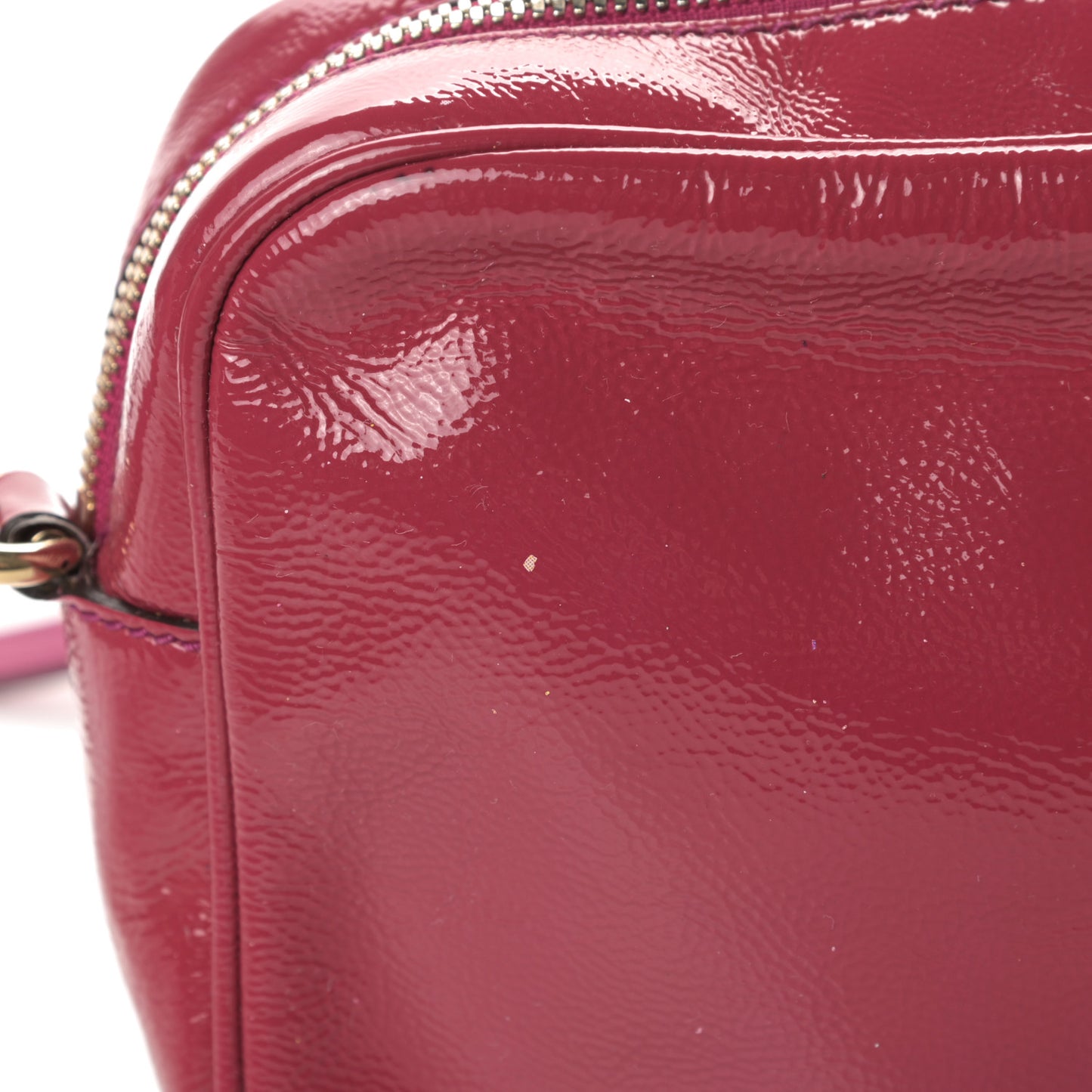 Soft Patent Small Soho Disco Bag Bright Bougainvillea