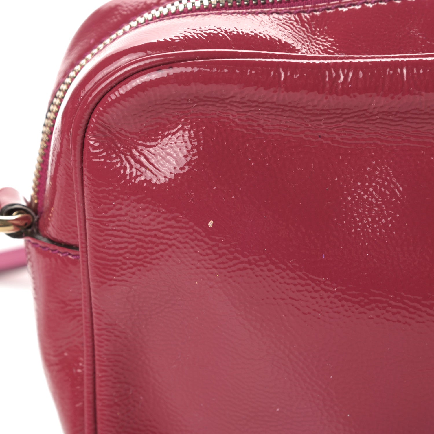 Gucci Soft Patent Small Soho Disco Bag Bright Bougainvillea 13 of 18