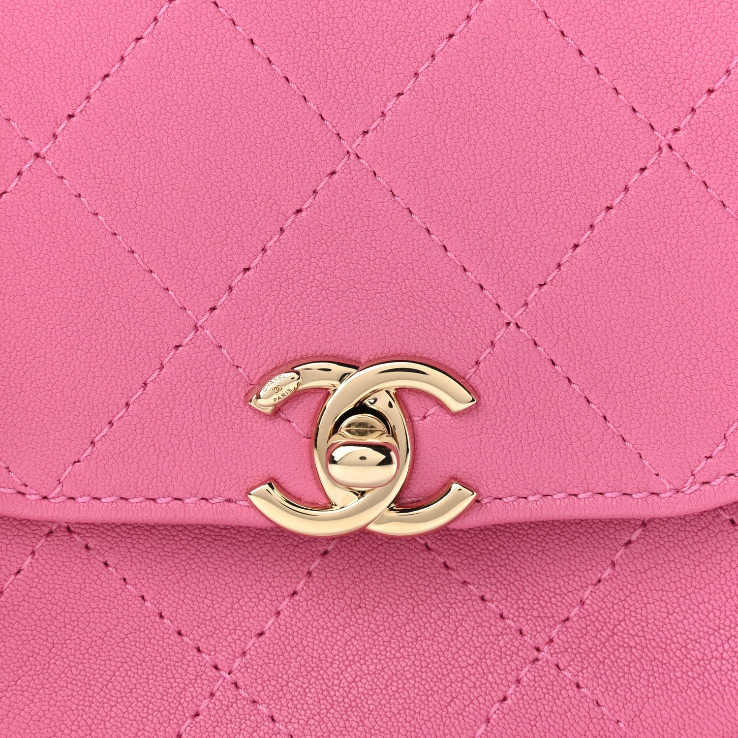 Chanel Goatskin Stitched Casual Trip Messenger Flap Pink 8 of 11