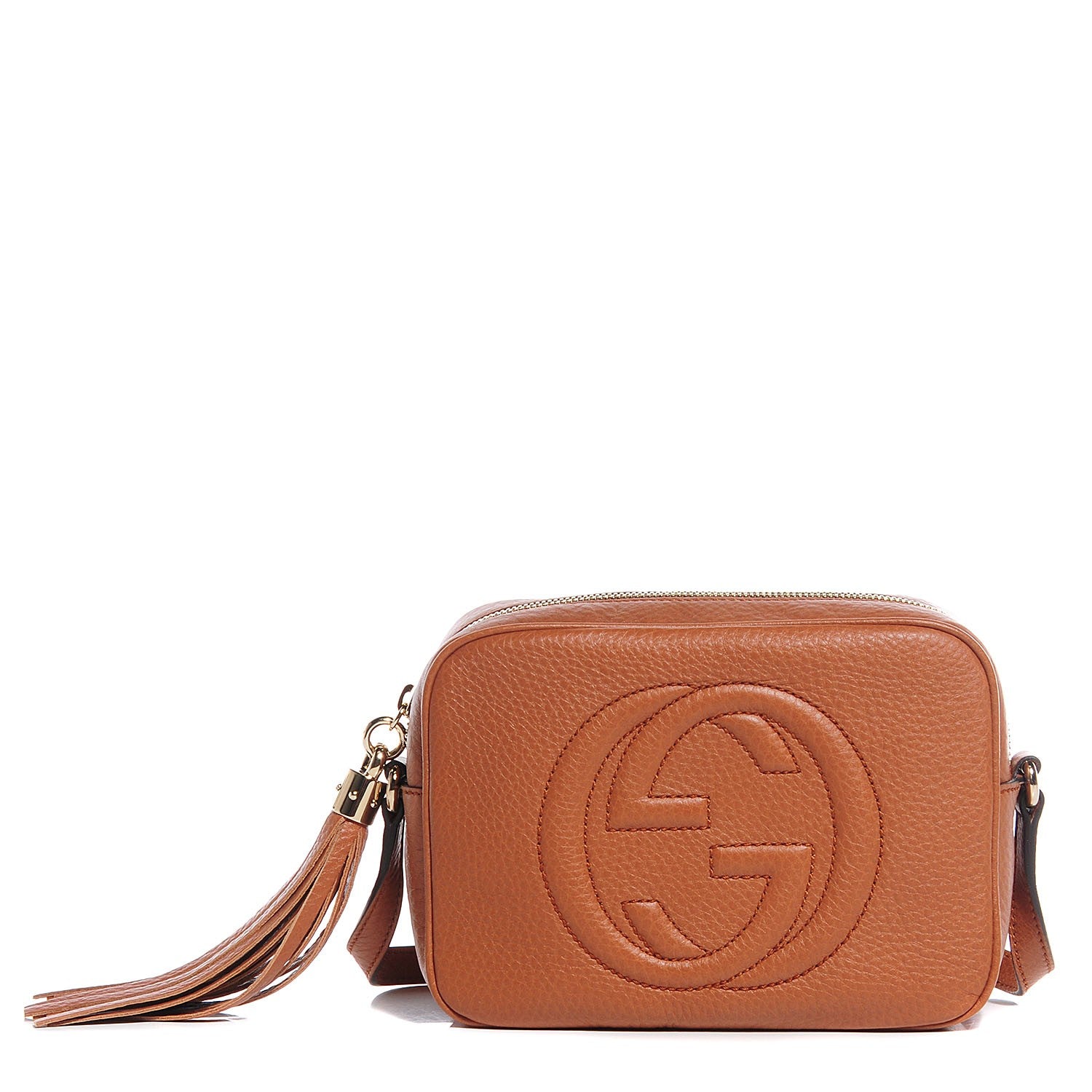 Gucci Pebbled Calfskin Small Soho Disco Bag Moka 1 of 7