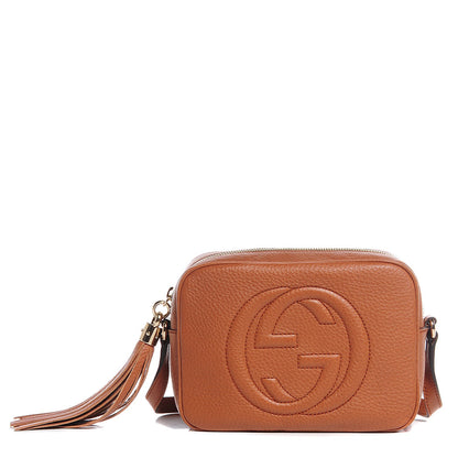 Gucci Pebbled Calfskin Small Soho Disco Bag Moka 1 of 7