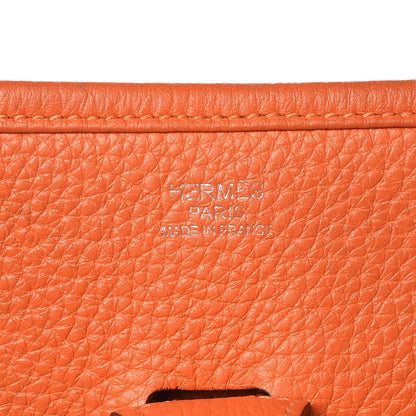 Hermes Taurillon Clemence Evelyne III PM Orange 6 of 11