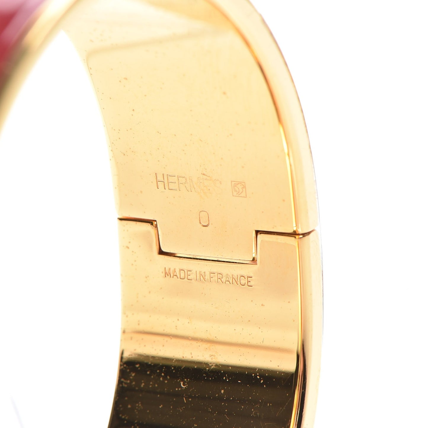 Enamel Wide Clic Clac H Bracelet PM Red