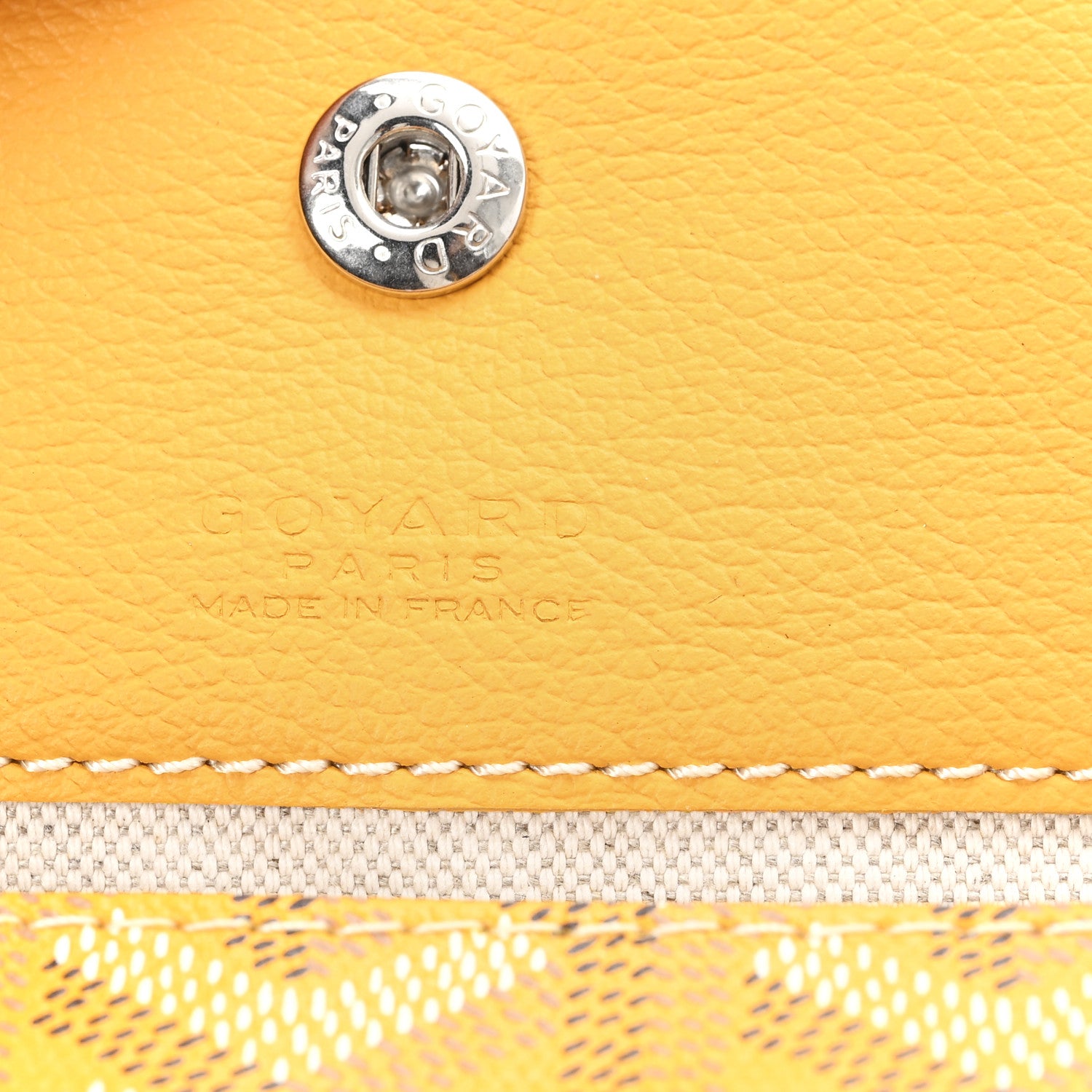 Goyard Goyardine Boheme Hobo Yellow 7 of 12