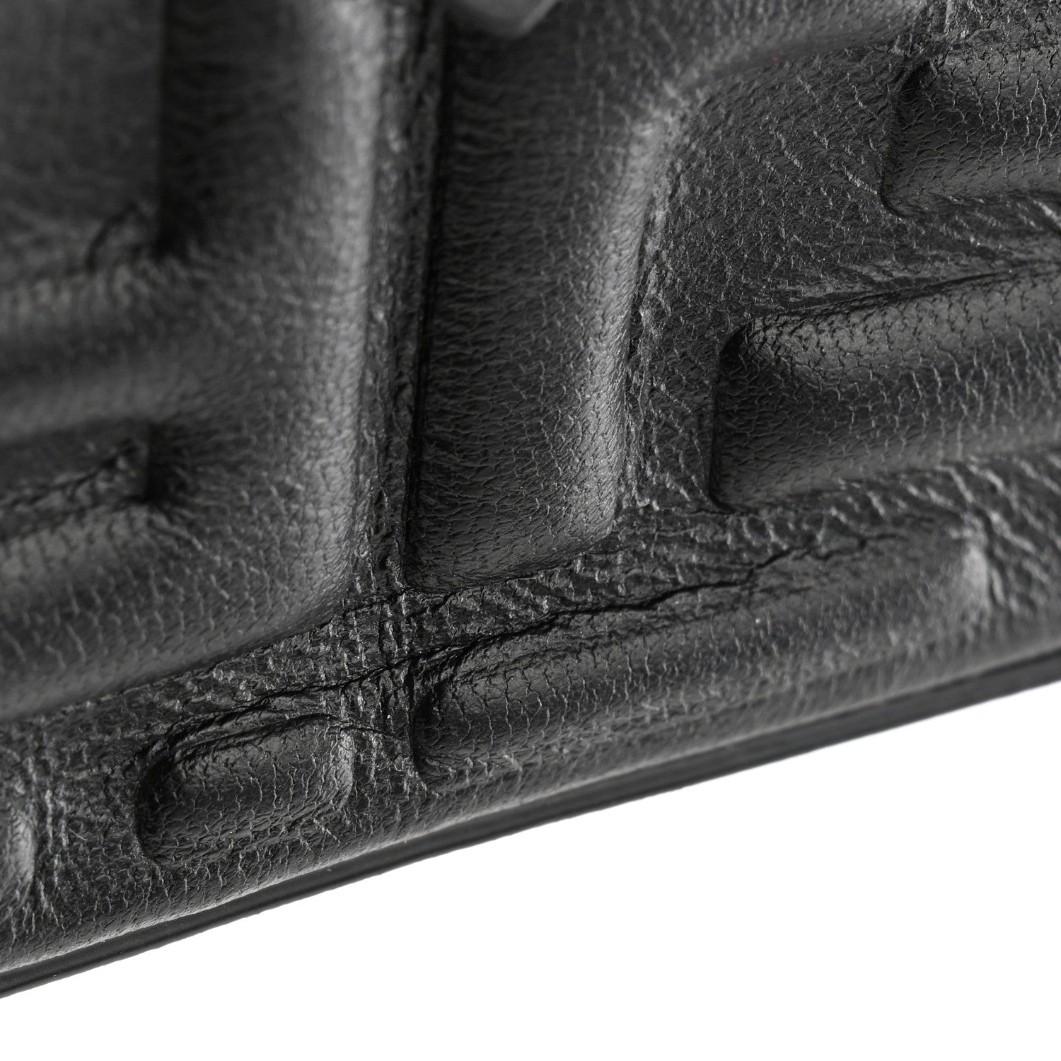 Fendi Nappa Matisse FF Embossed Nano Baguette Charm Black 12 of 13