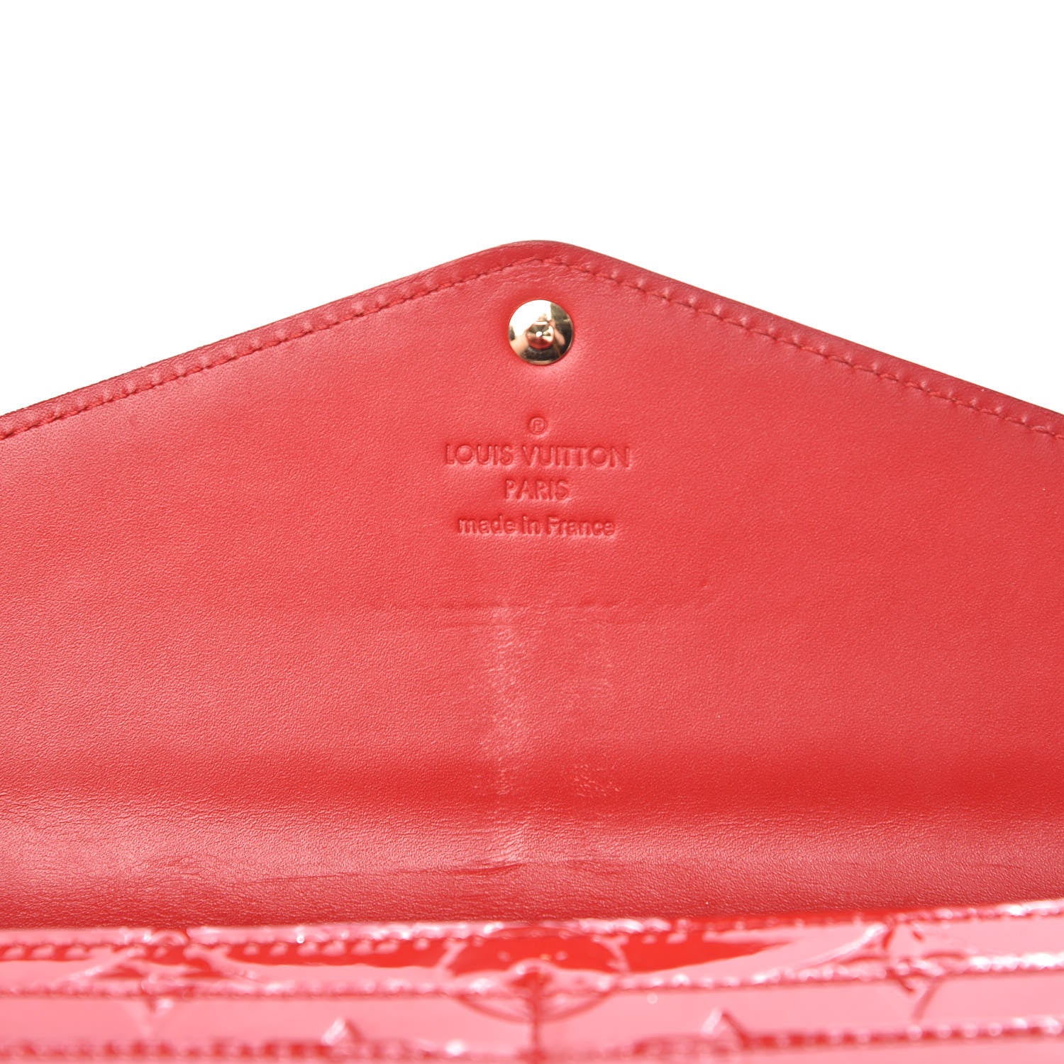 Louis Vuitton Vernis Sarah Wallet NM Cherry 12 of 14