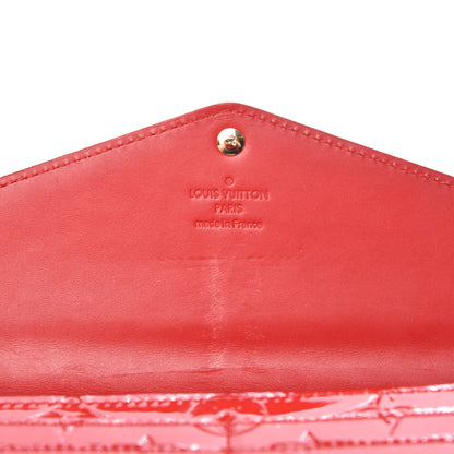 Louis Vuitton Vernis Sarah Wallet NM Cherry 12 of 14