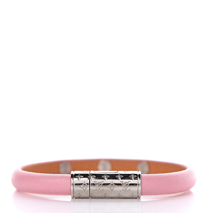 Louis Vuitton Calfskin Yummy LV Bracelet 17 Pink 3 of 7