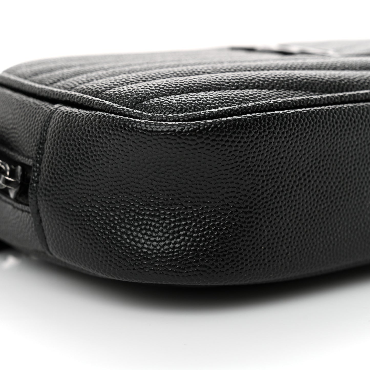 Grain De Poudre Matelasse Monochrome Monogram Mini Lou Camera Bag Black
