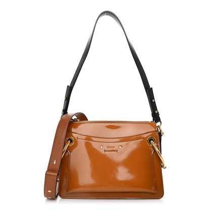 Chloe Patent Small Roy Bag Caramel 1 of 10