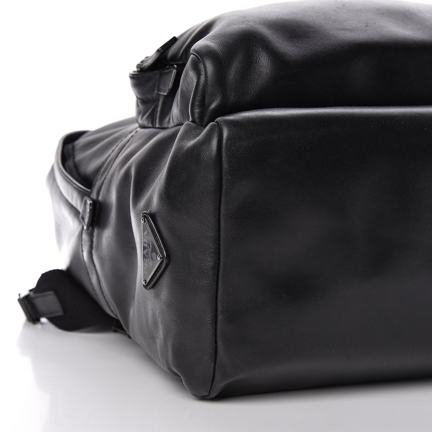 Prada Soft Calfskin Day Backpack Black 9 of 10