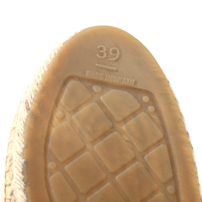 Chanel Lambskin Quilted CC Espadrilles 39 Beige 9 of 12