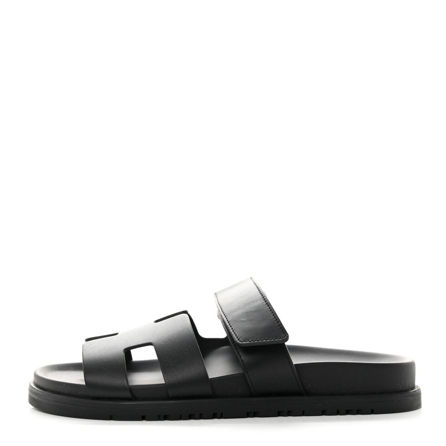 Calfskin Womens Chypre Sandals 36.5 Black