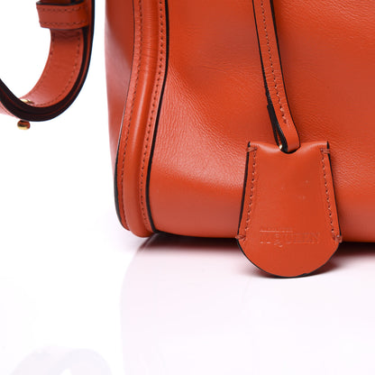 Alexander McQueen Calfskin Small Skull Padlock Zip Around Tote Orange 11 of 11