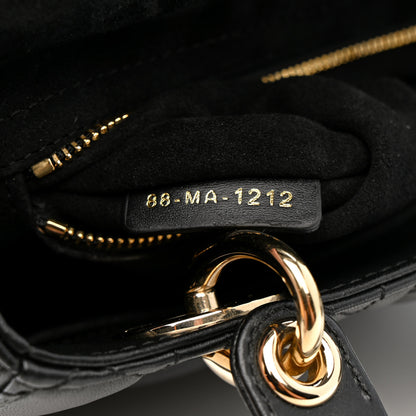 Christian Dior Lambskin Cannage Small My ABCDior Lady Dior Black 7 of 11