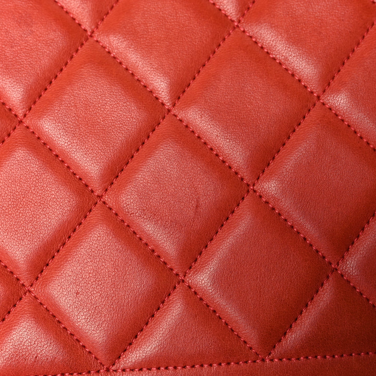 Lambskin Large Coco Rider Flap Coral