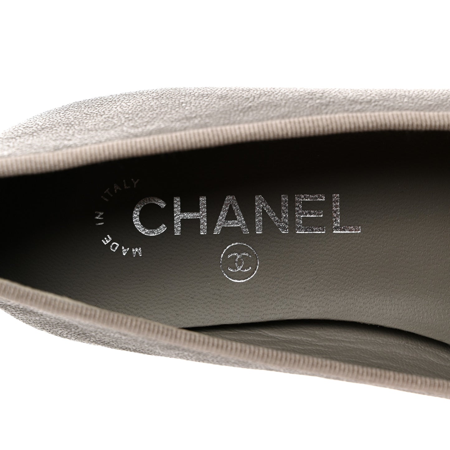 Caviar CC Cap Toe Ballerina Flats 37 Grey