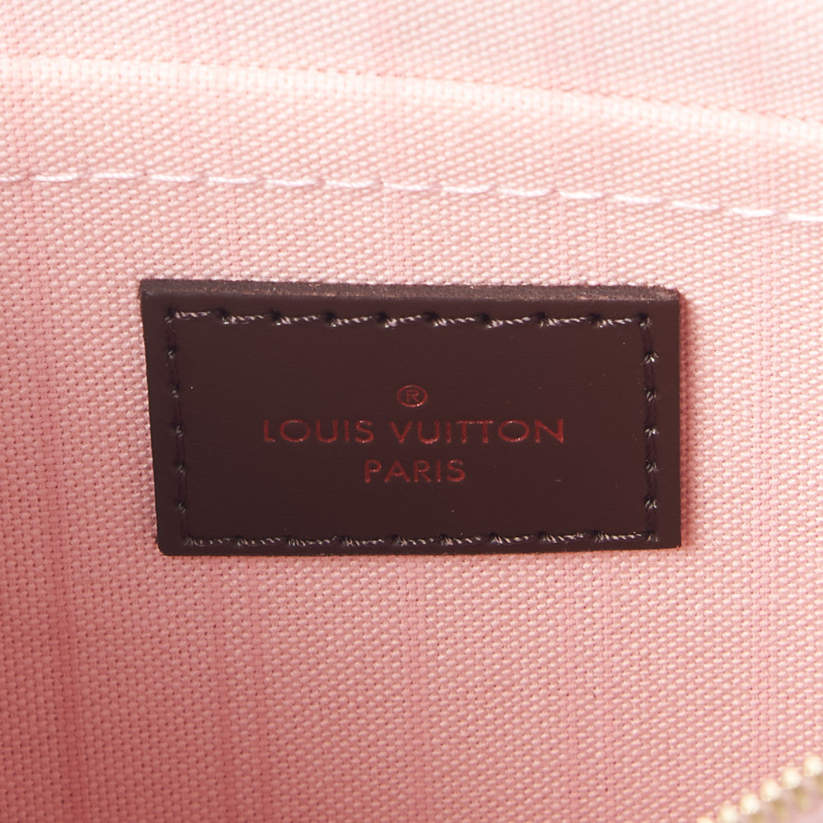 Damier Ebene Neverfull MM GM Pochette Rose Ballerine