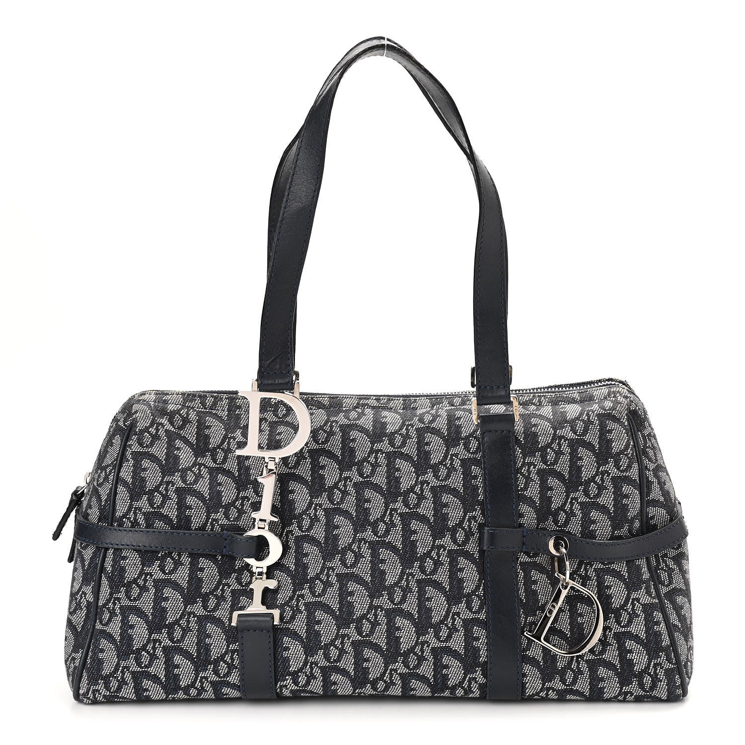 Christian Dior Denim Monogram Charms Shoulder Bag Blue 1 of 13
