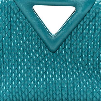 Bottega Veneta Lambskin Knit Small The Point Triangle Bag Mallard 6 of 8