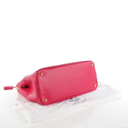 Prada Saffiano Large Galleria Double Zip Tote Fuxia 4 of 9
