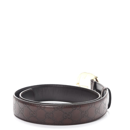 Gucci Guccissima Interlocking G 40mm Belt 90 36 Dark Brown 3 of 8