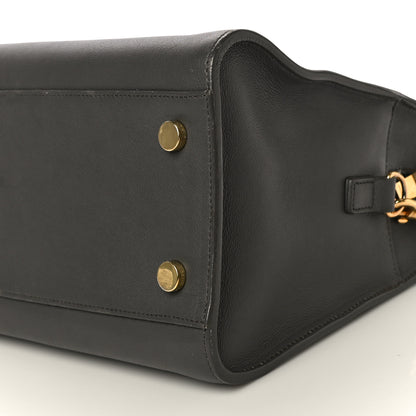 Saint Laurent Calfskin Monogram Small Cabas Black 7 of 11