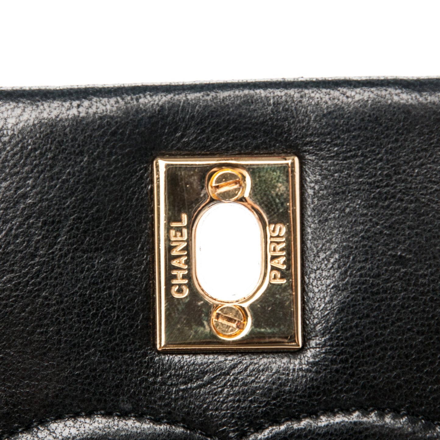 Lambskin Quilted Small Single Flap Black