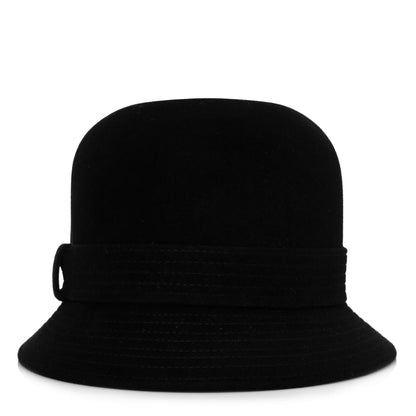 Hermes Rabbit Felt Hare Felt Paris Hat 58 Black 1 of 10