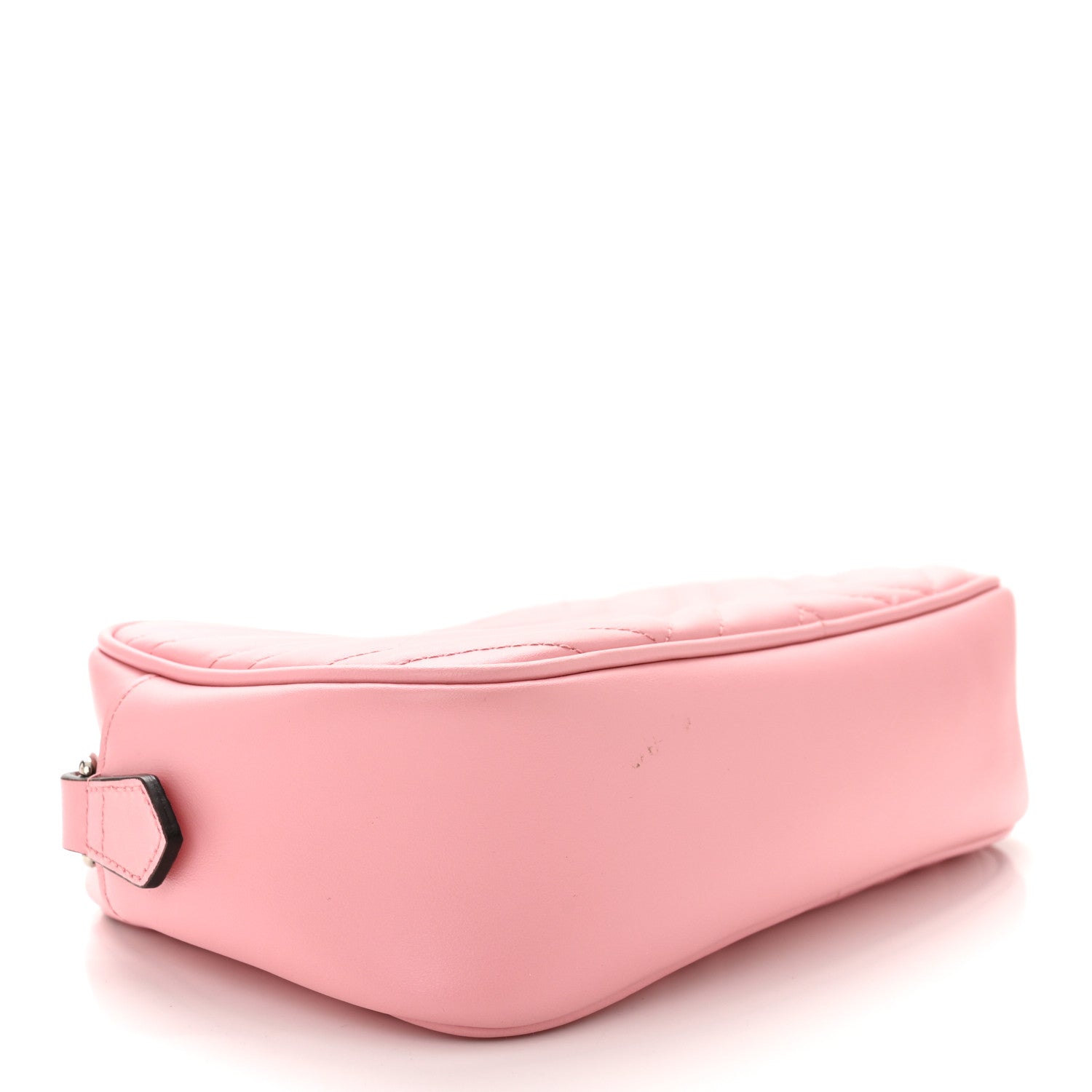 Gucci Calfskin Matelasse Small GG Marmont Chain Shoulder Bag Wild Rose 4 of 12