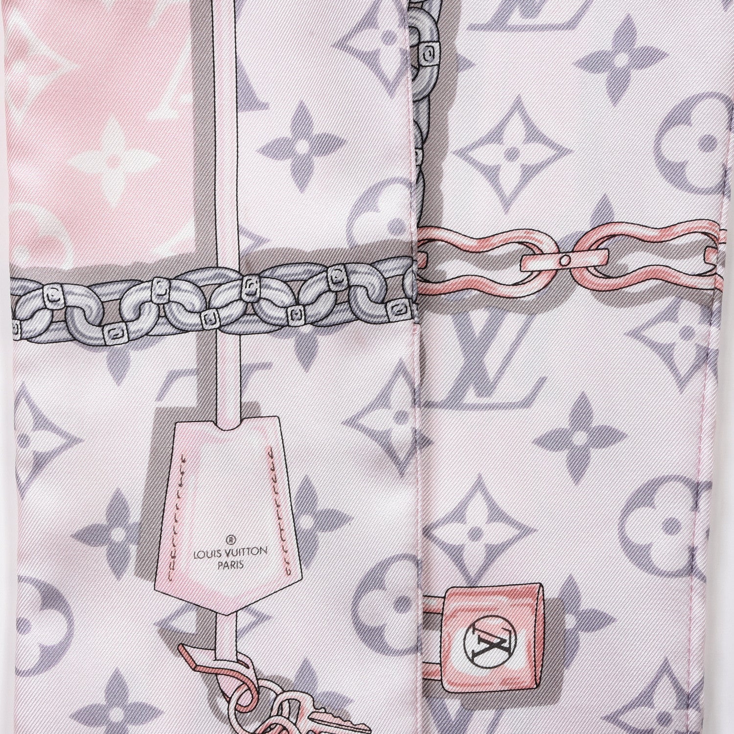 Louis Vuitton Silk Monogram Confidential Bandeau Light Pink 4 of 5