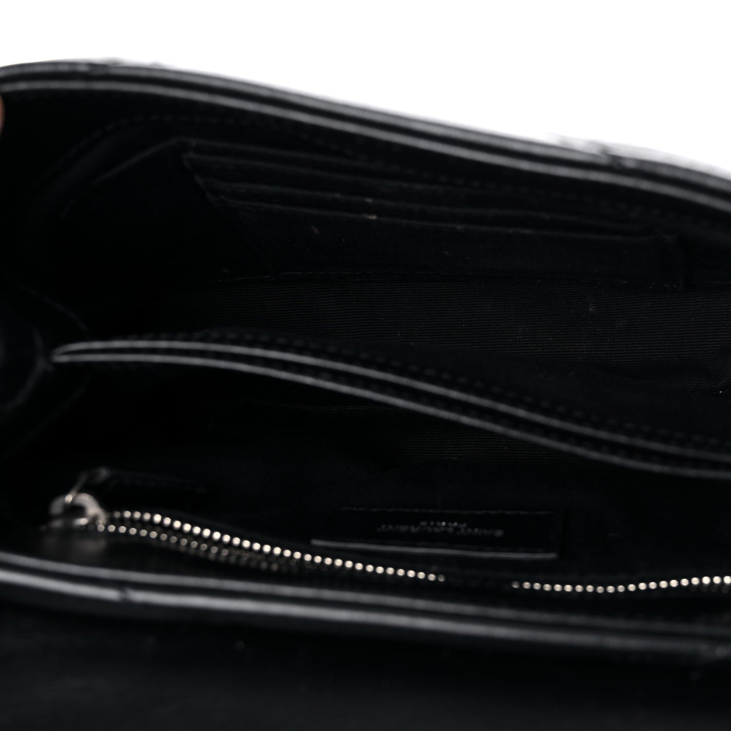 Saint Laurent Calfskin Y Quilted Monogram Toy Loulou Crossbody Bag Black 5 of 16