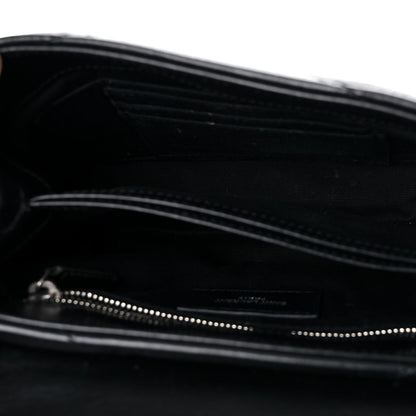Saint Laurent Calfskin Y Quilted Monogram Toy Loulou Crossbody Bag Black 5 of 16