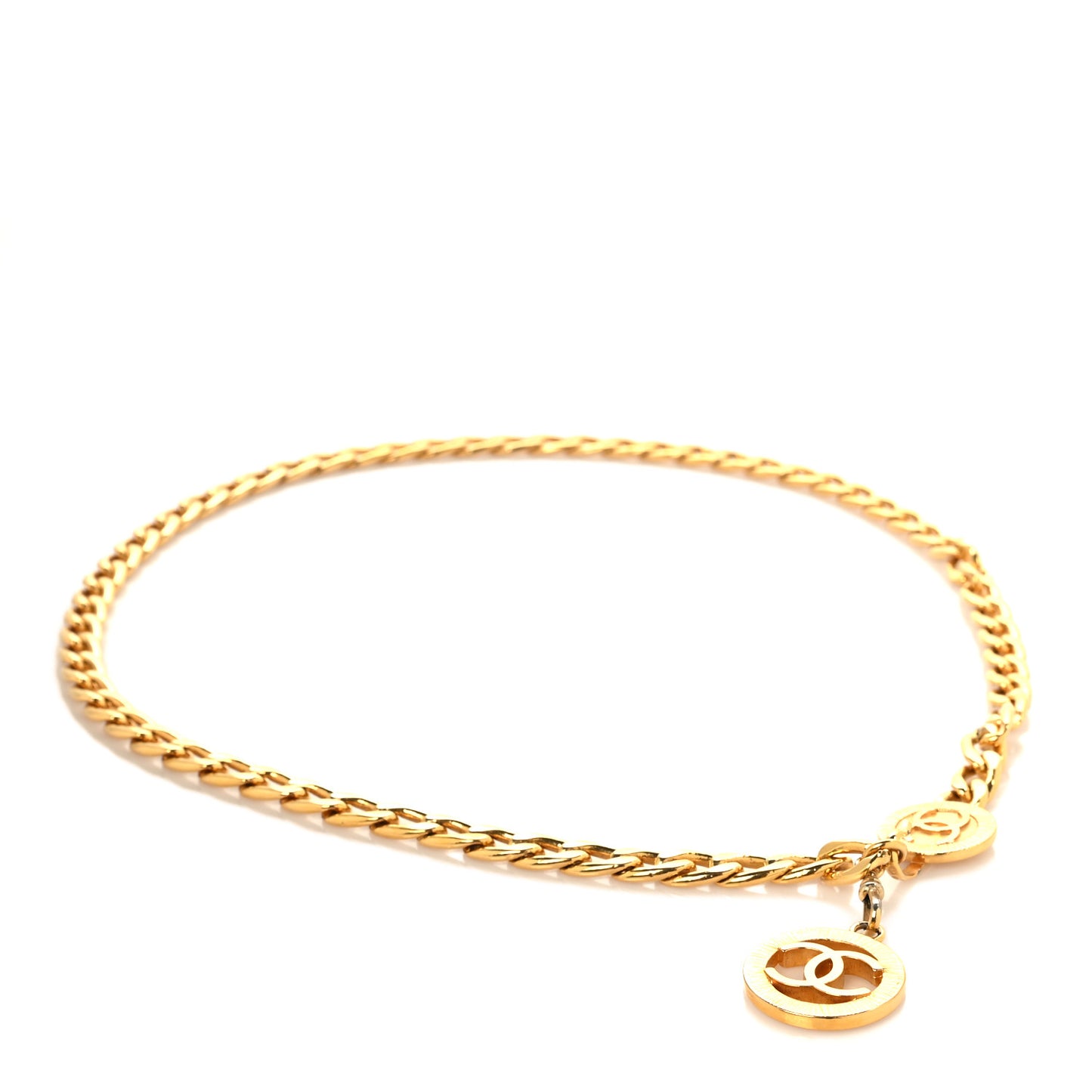 CC Medallion Chain Belt Gold
