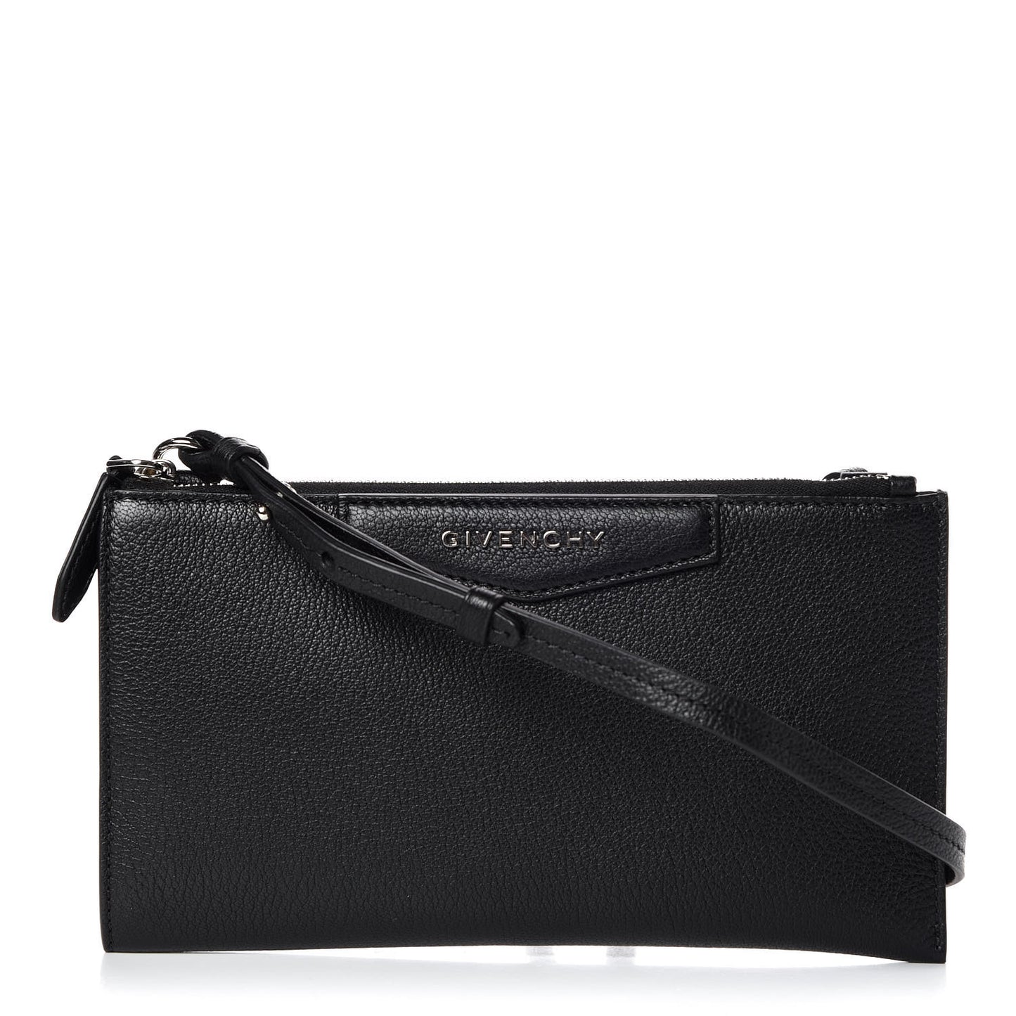 Grained Goatskin Antigona Crossbody Black