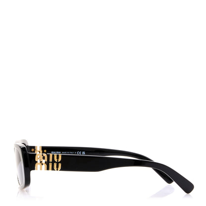 Miu Miu Acetate Rectangle Sunglasses SMU 08Z Black 2 of 5