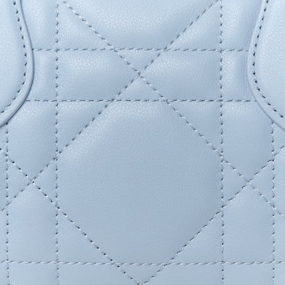 Christian Dior Calfskin Macrocannage Groove 20 Bag Pale Blue 9 of 12