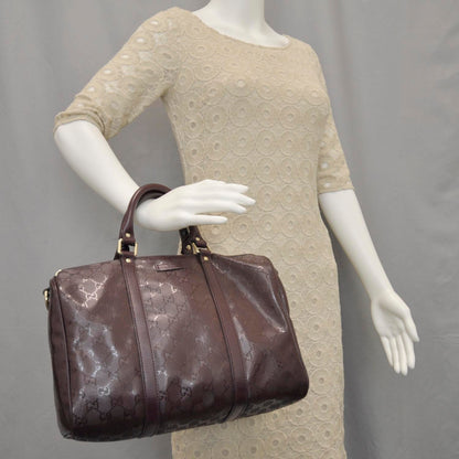 Gucci Imprime Monogram Medium Joy Boston Bordeaux 2 of 9