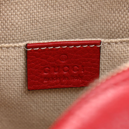 Gucci Pebbled Calfskin Small Soho Disco Bag Tabasco Red 6 of 13