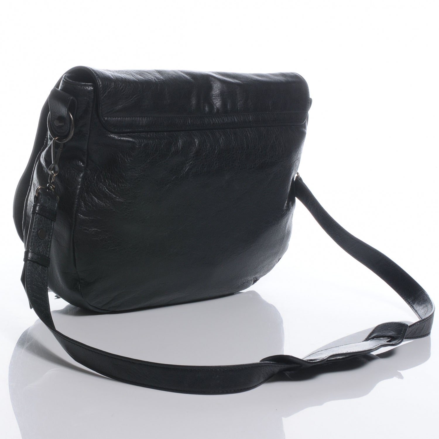 Balenciaga Agneau Folk Messenger Black 3 of 8