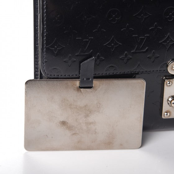 Louis Vuitton Monogram Glace Anouchka Pochette MM Black 16 of 19