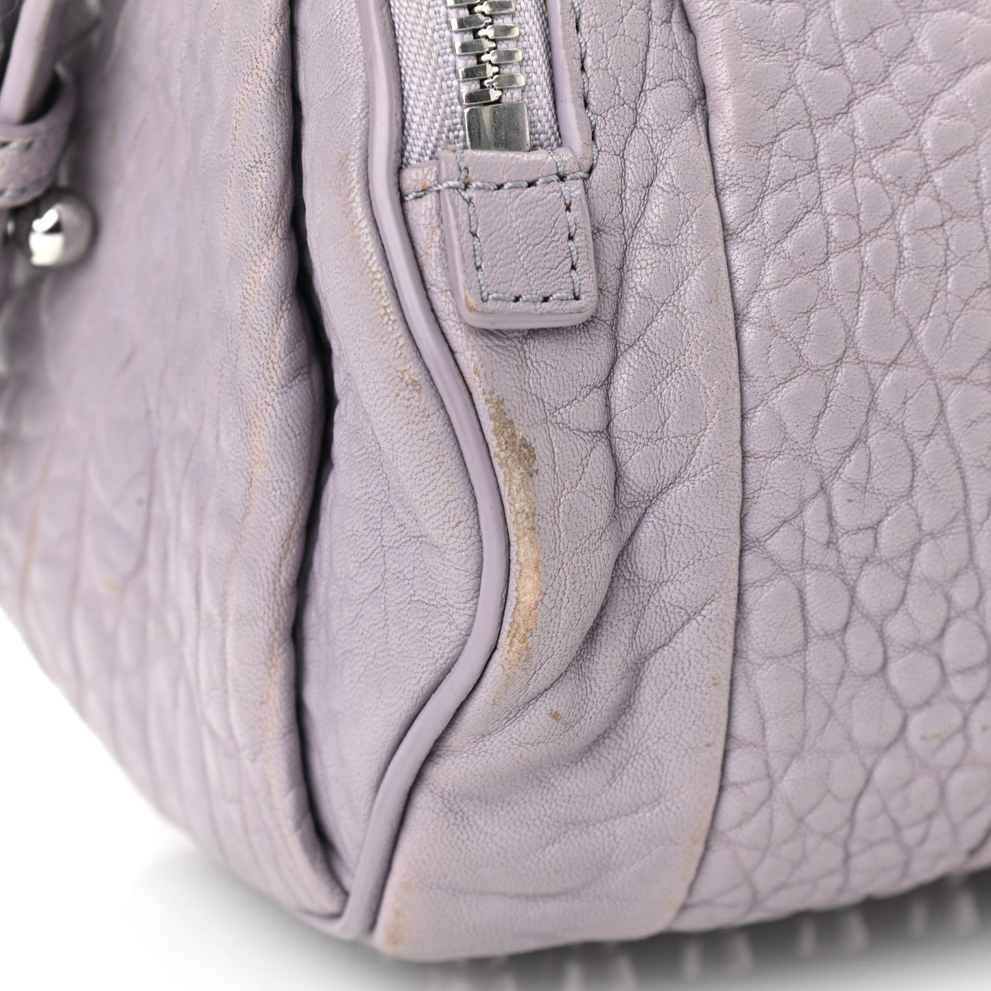 Pebbled Lambskin Mini Rockie Lavender Rodhium Hardware