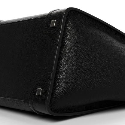 Celine Drummed Calfskin Mini Luggage Black 12 of 12